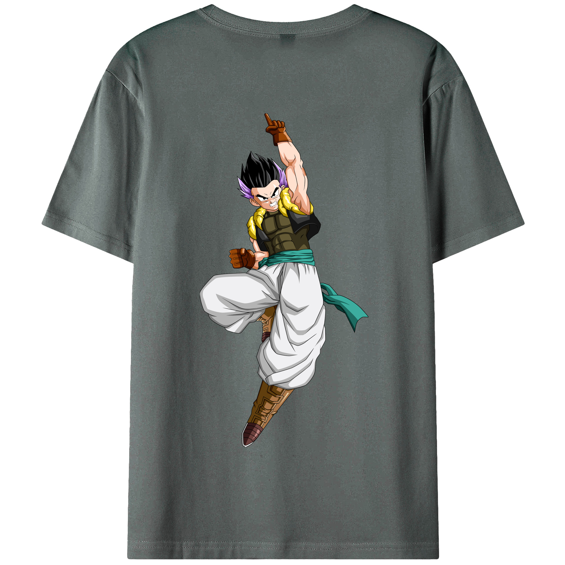 （画像用） ドラゴンボール 孫 悟飯（そんごはん）DRAGON BALL Son Gohan 綿100％半袖Tシャツ（背面プリント）